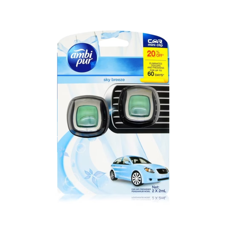 Ambipur Pengharum Mobil Sky Breeze 2ml Paket Isi 2/Pengharum Mobil