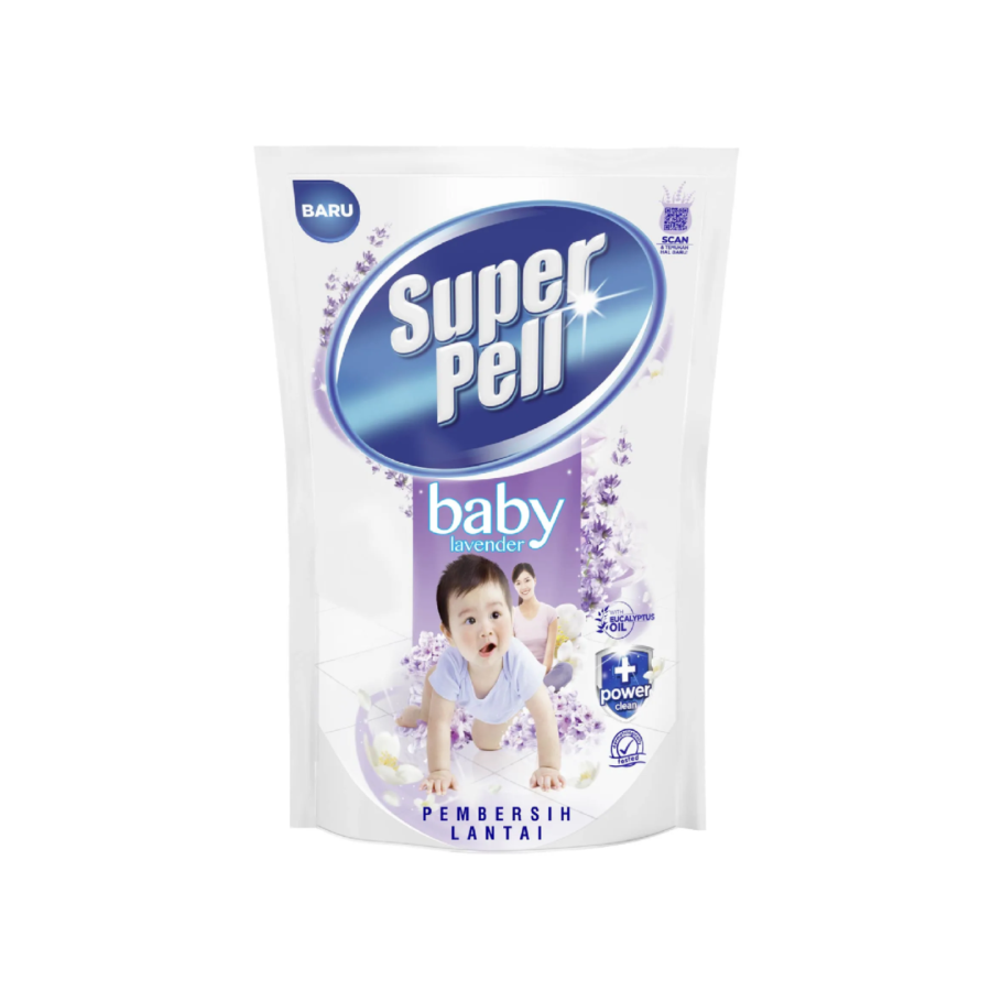 Super Pell Pembersih Lantai Baby Lavender 770ml/Pembersih Lantai 770ml