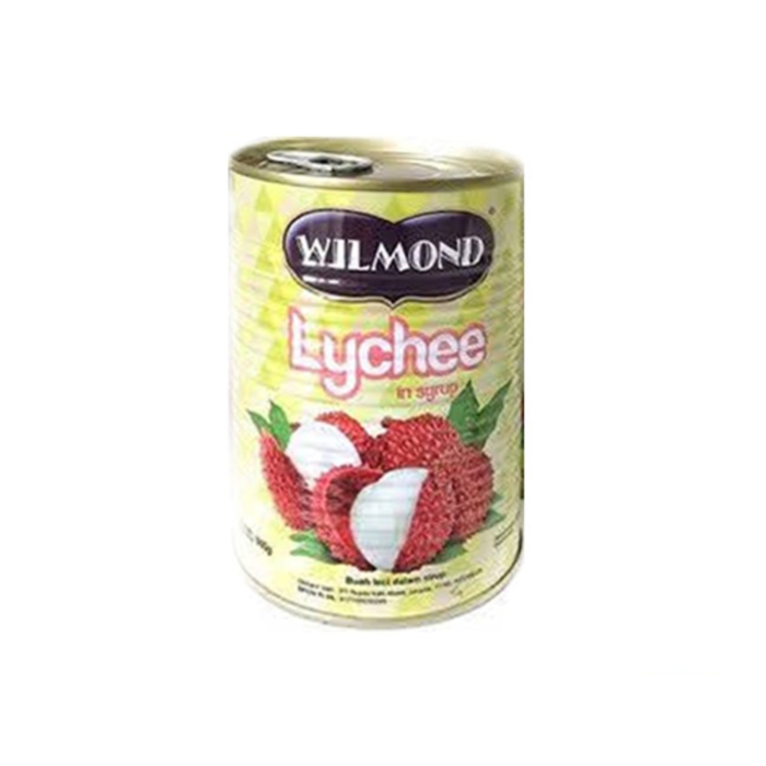 Wilmond Lychee In Syrup Canned- Minuman Buah Leci Kaleng