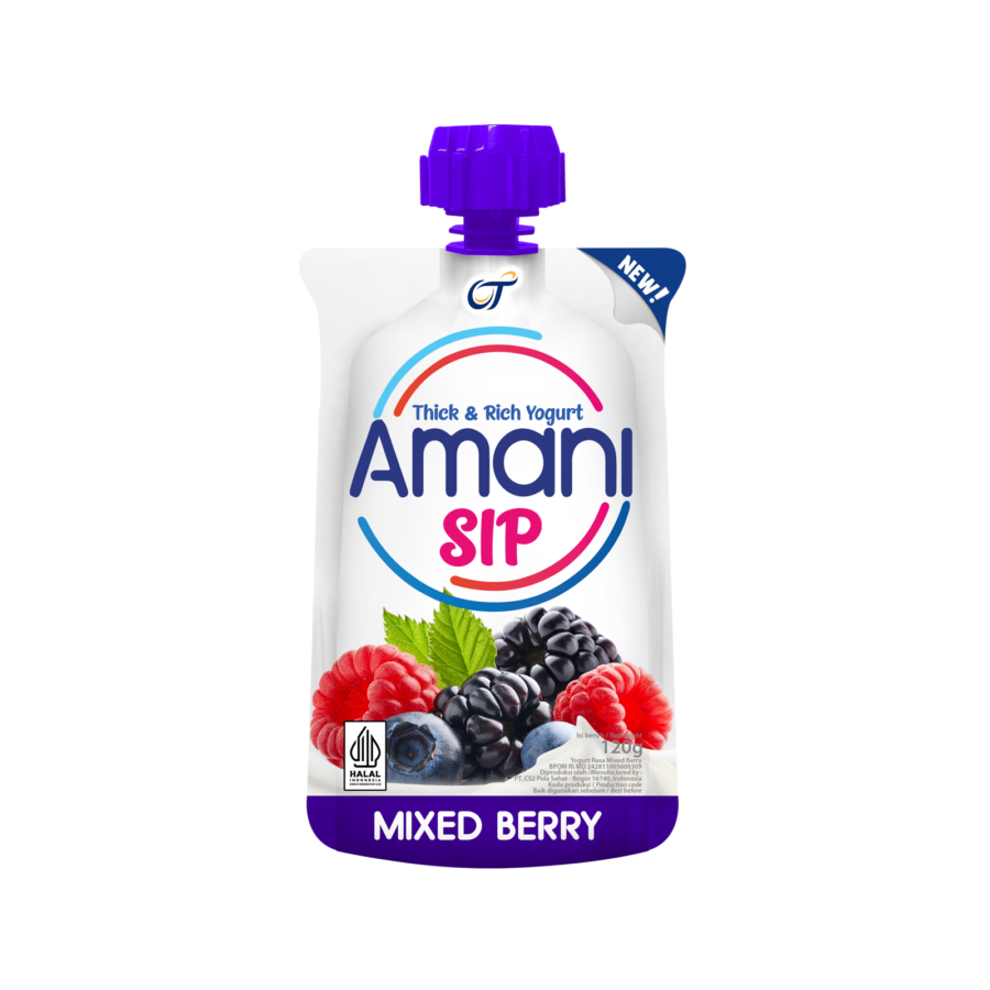 Amani Yogurt Sip Mixed Berry 120gram