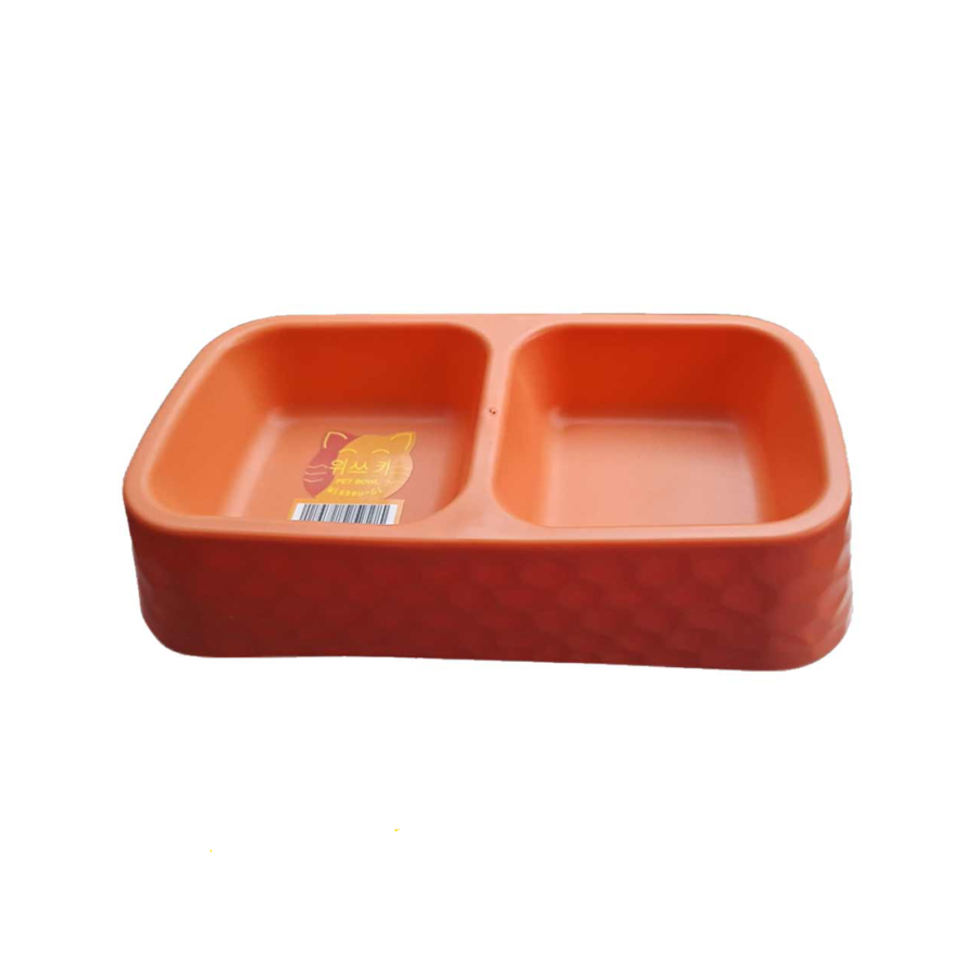 Cat Bowl 2 Side Square 1pcs