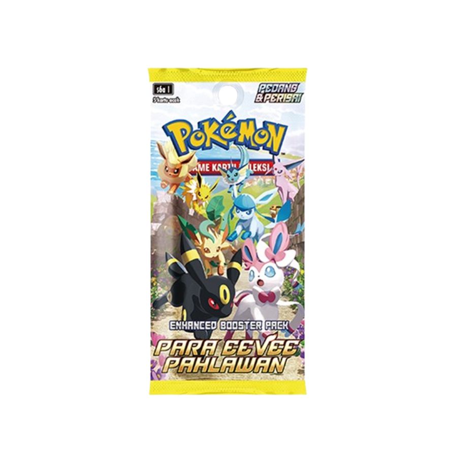 Kartu Pokemon Pedang & Perisai - Enhanced Booster Pack - Para Eevee Pahlawan - S6A 1pack