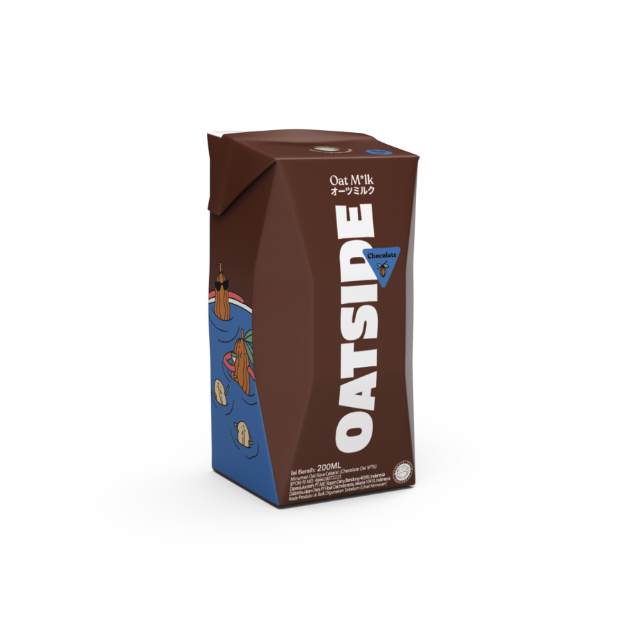 Oatside Oatmilk Chocolate Straw/Susu Oat 200ml