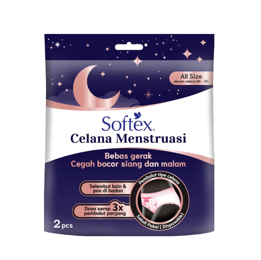 Softex Celana Menstruasi 2pcs/Pembalut Celana 1packs