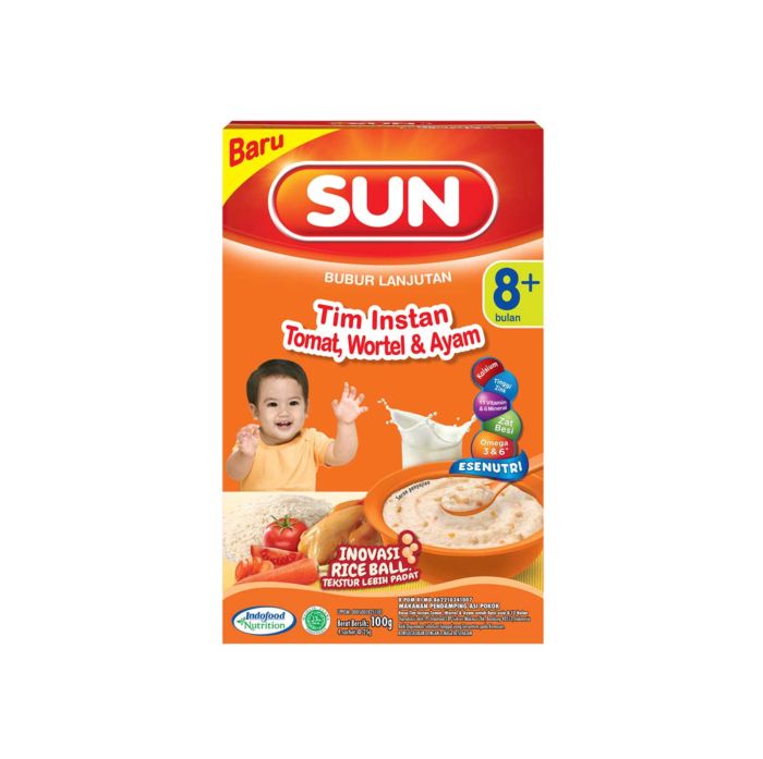 Sun Bubur Lanjutan Tim Instan Tomat Wortel Ayam Box