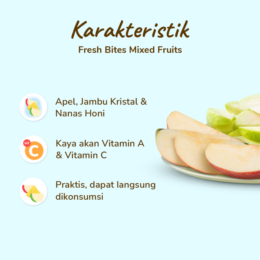 Fresh Bites Buah Potong Mixed Fruits 170gram