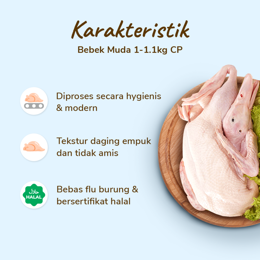 CP Bebek Muda 1-1.1kg 1kg