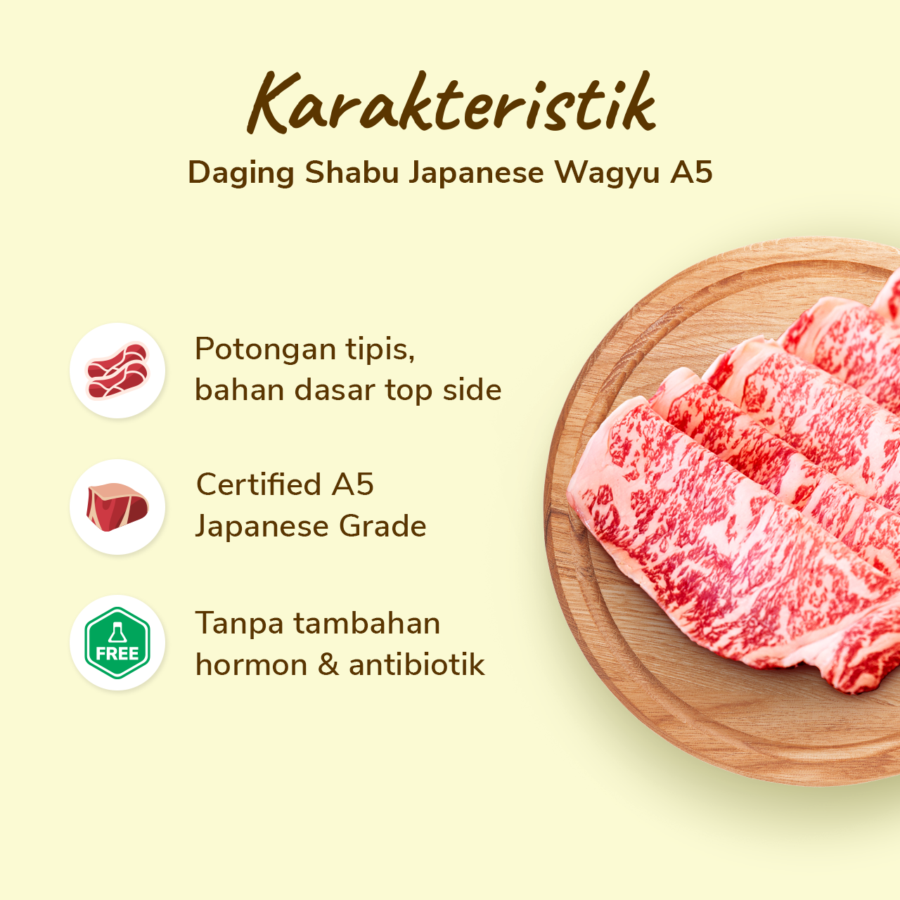 Daging Shabu Japanese Wagyu A5 Astro Goods 200gram
