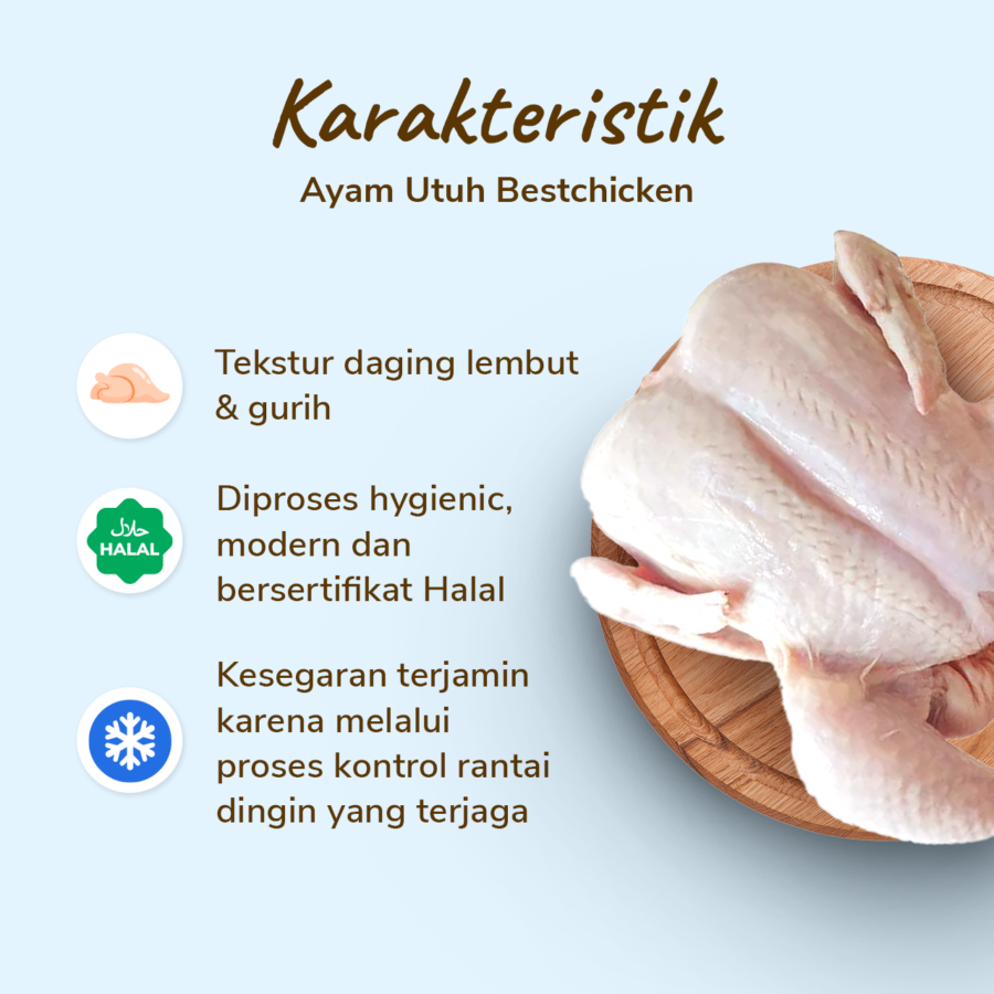 Ayam Utuh Best Chicken 900gram