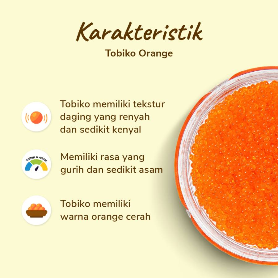 Tobiko Orange 100gram