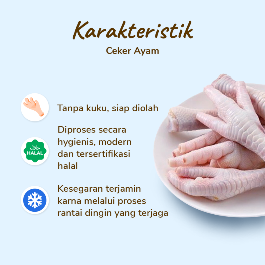 Ceker Ayam Bersih Sreeya 450-550gram