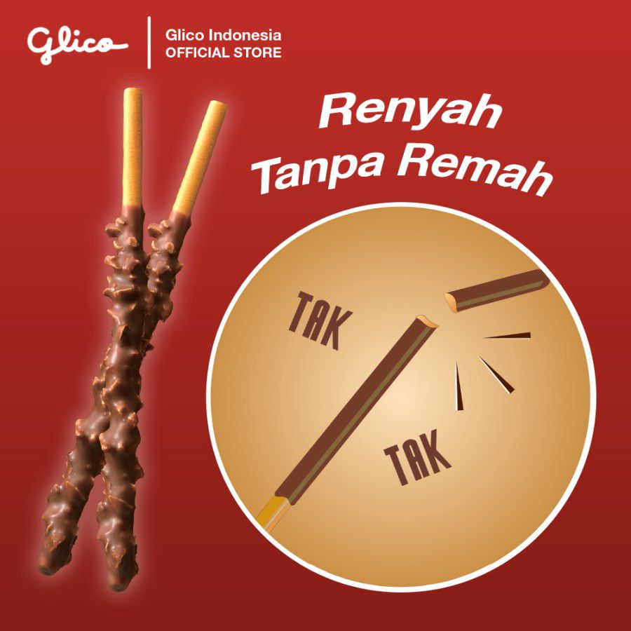 Pocky Almond Milk Chocolate Crushed Nuts Biskuit Stik 25gram