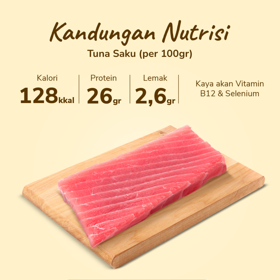Ikan Tuna Saku Sibas 250gram