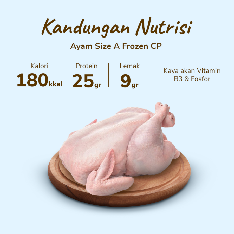 CP Ayam Size A Frozen 900gr-1kg