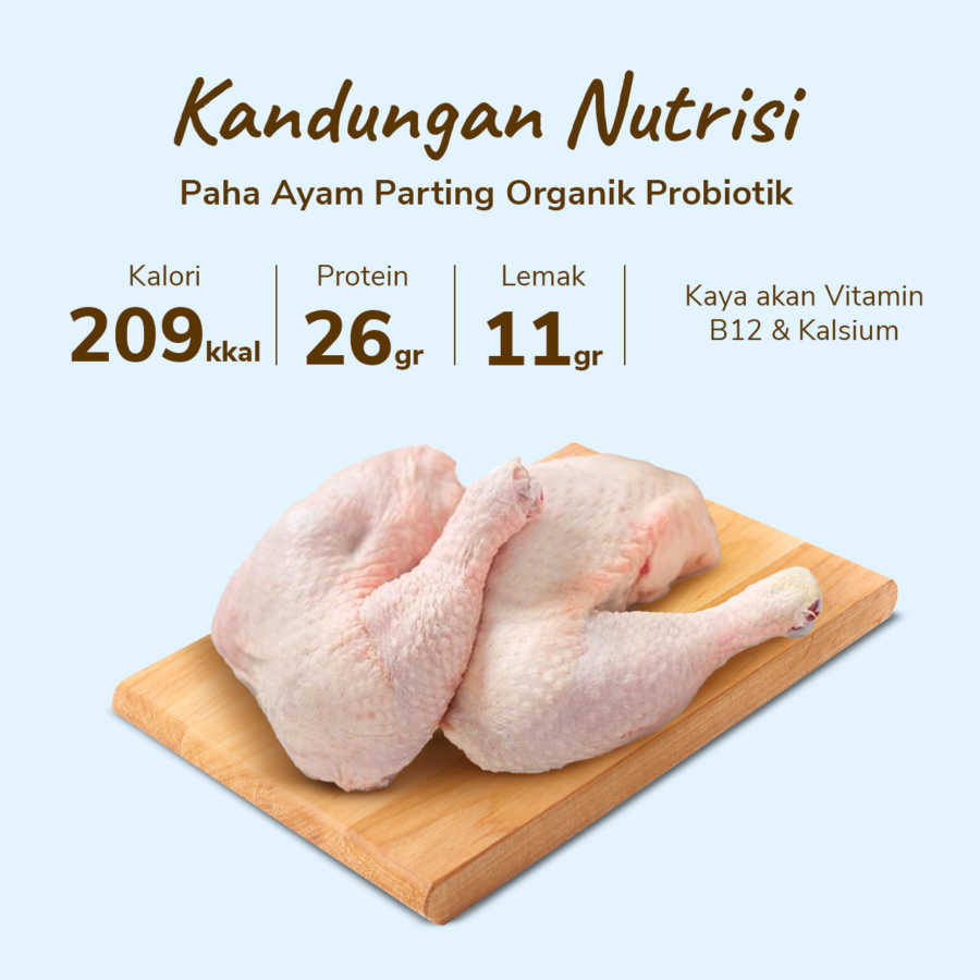 Paha Ayam Parting Organik Probiotik Natural Poultry 1kg
