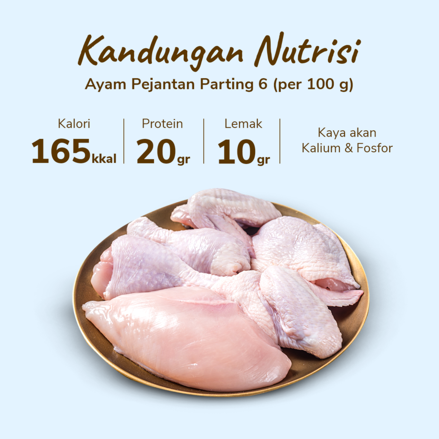 Ayam Pejantan Parting 6 Astro Farm 700-800gram