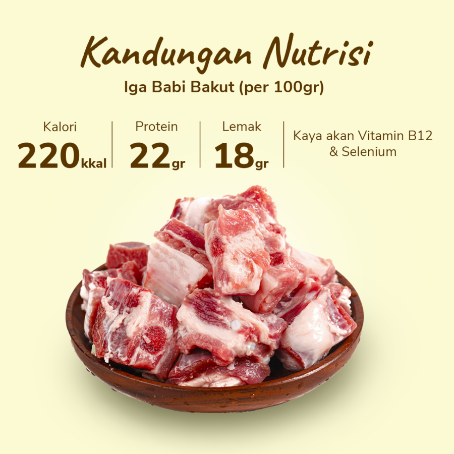 Iga Babi Bakut 500gram