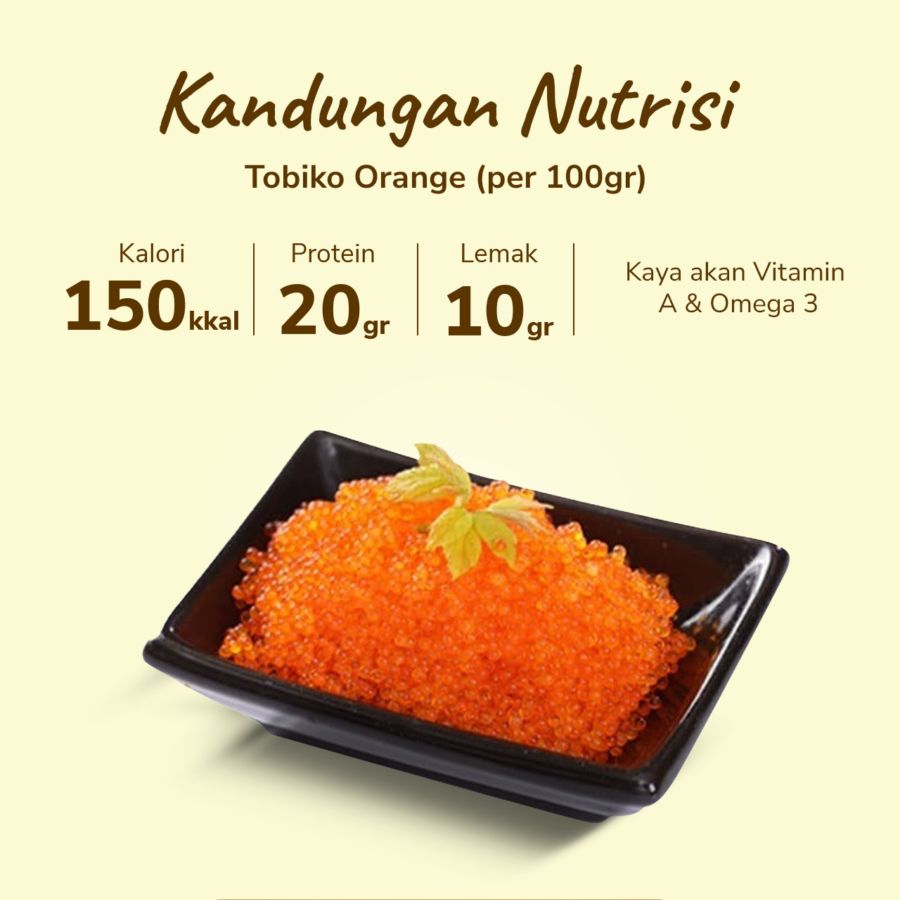 Tobiko Orange 100gram