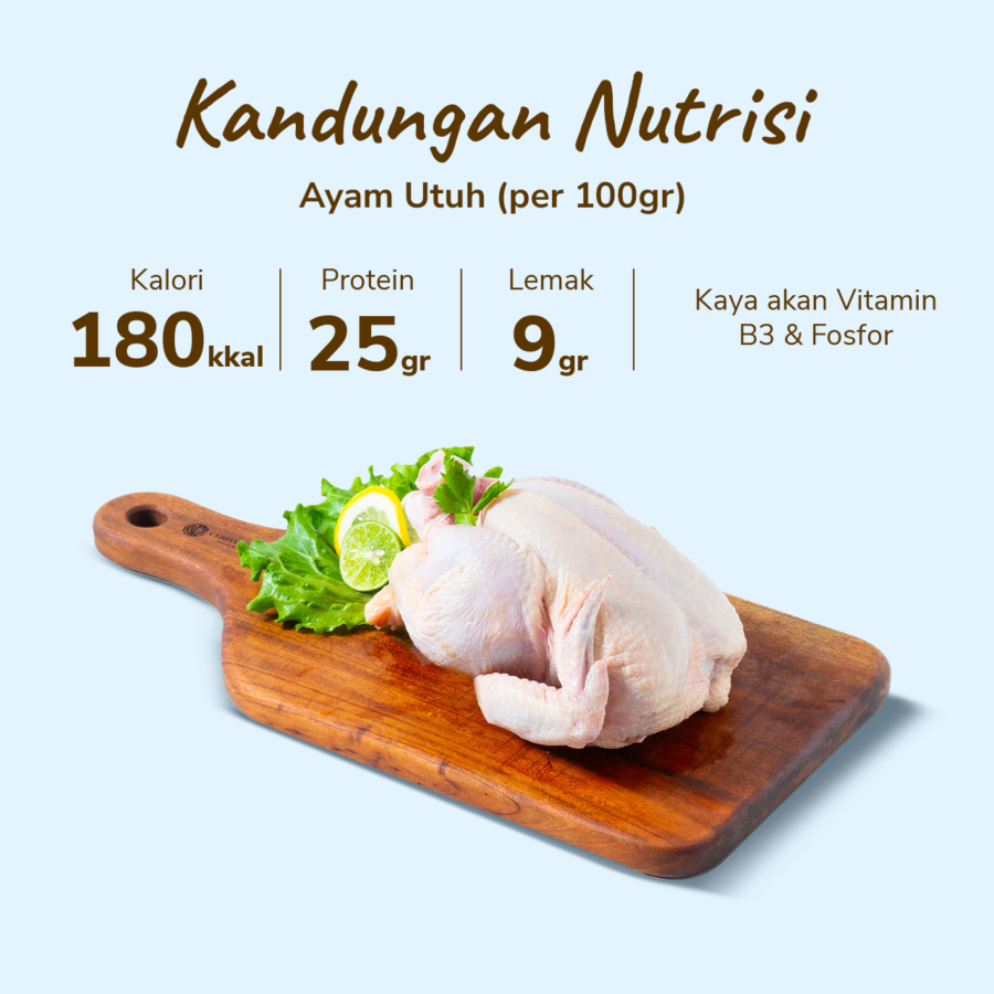 Ayam Utuh 700-800gr Sreeya 700gram