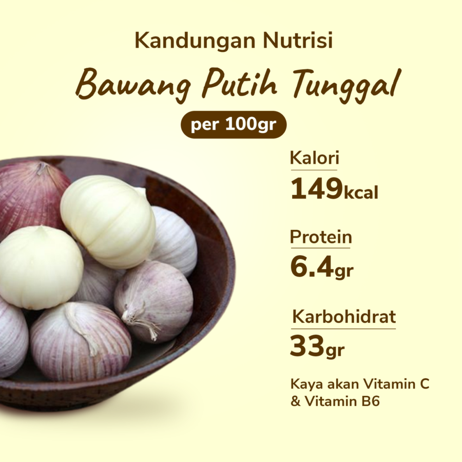 Bawang Putih Tunggal - Astro Farm 100gram