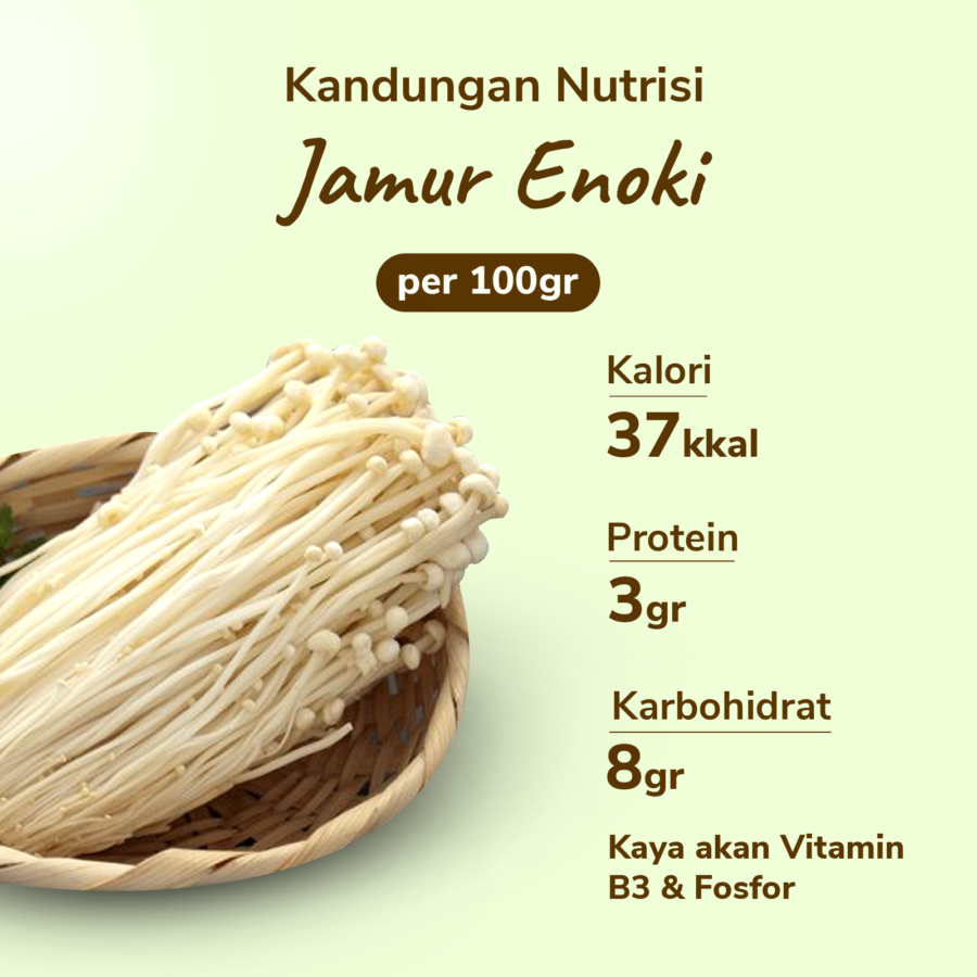 Jamur Enoki Astro Farm 100gram