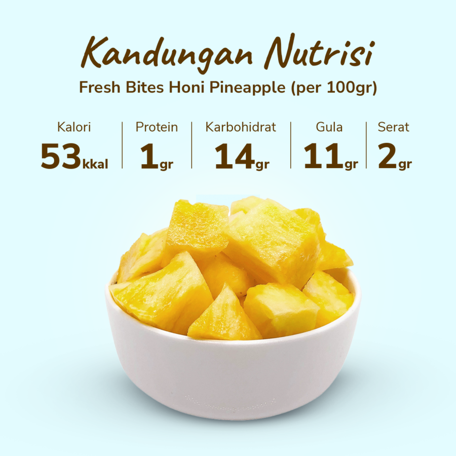 Fresh Bites Honi Pineapple Buah Potong 170gram