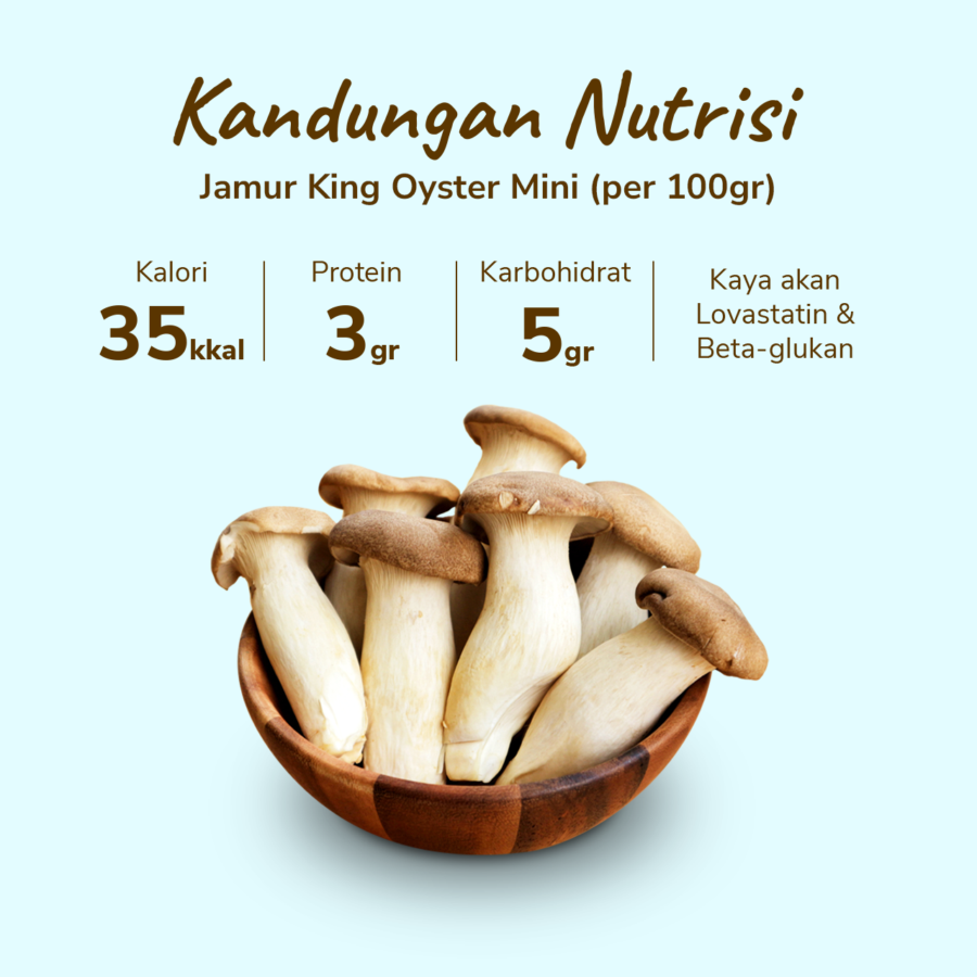 Jamur King Oyster Mini Pack 200gram
