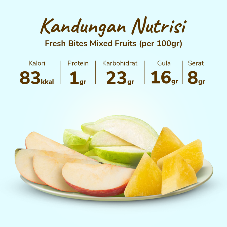 Fresh Bites Buah Potong Mixed Fruits 170gram