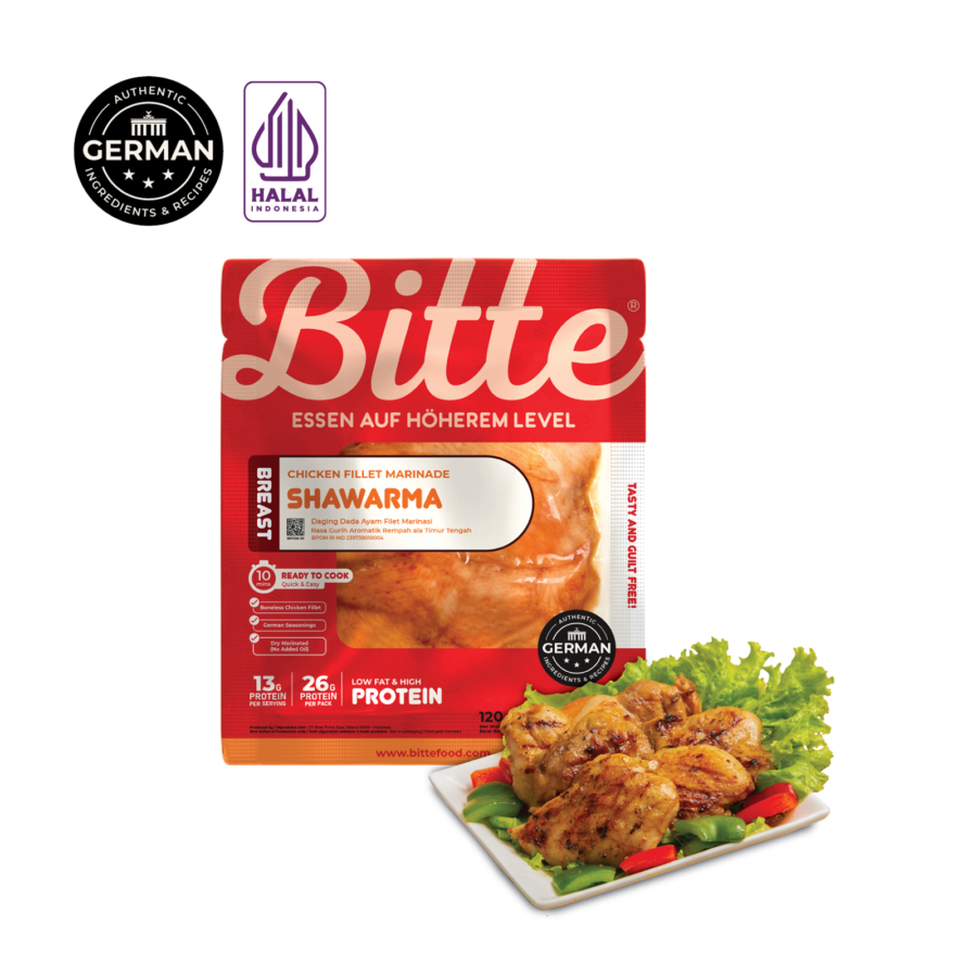 Chicken Breast Fillet Marinade Shawarma Bitte/Dada Ayam 120gram