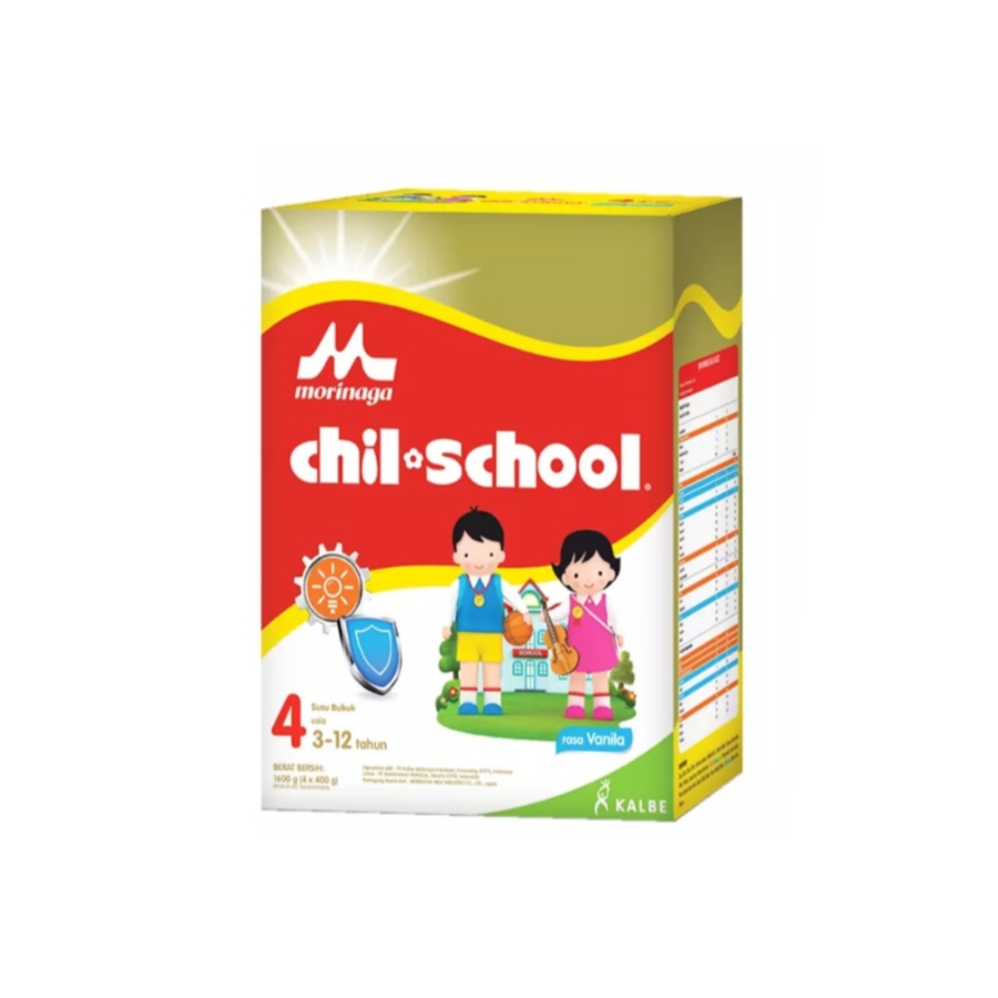 Chil School 4 Susu Bubuk Vanila 3-12 Tahun Box 1600gram