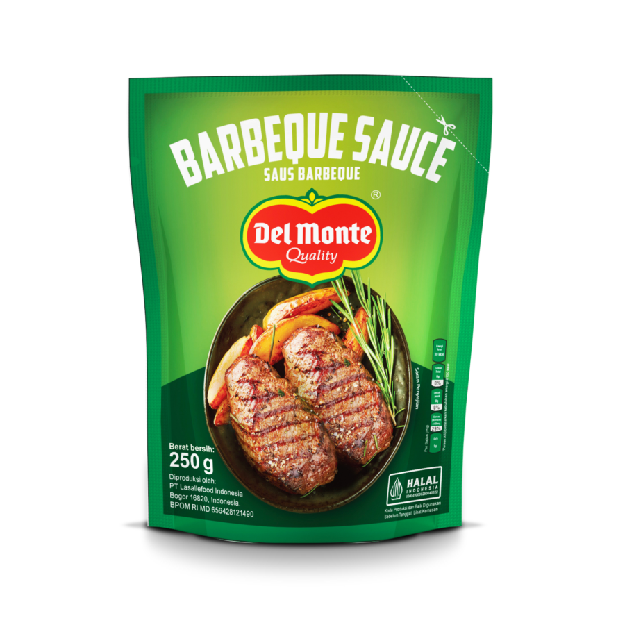 Delmonte BBQ Sauce Pouch/Saus Barbeque 250gram