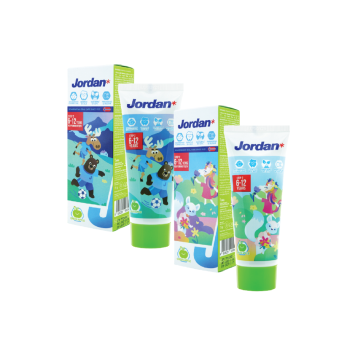 Jordan Tb Kids Toothpaste Step 2 Green Apple