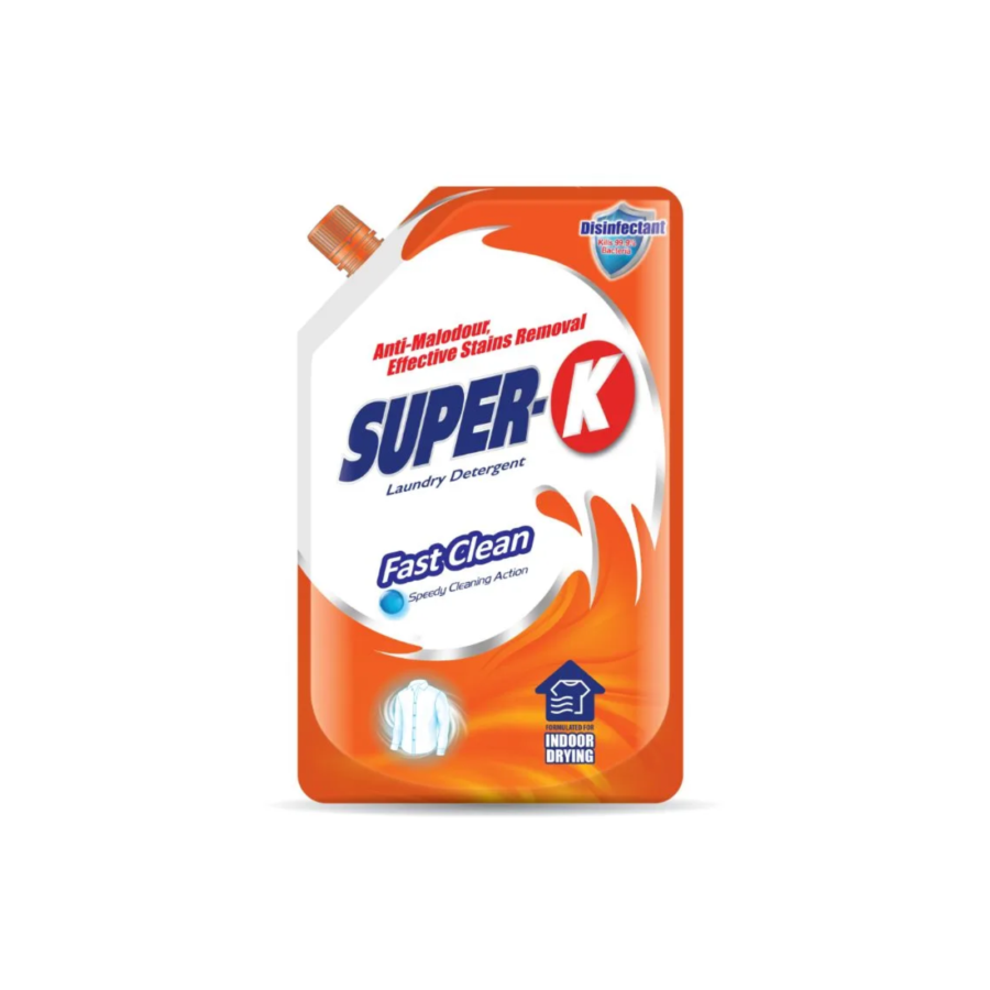 Super-K Laundry Detergent Fast Clean Indoor Drying Deterjen Cair 1800gram