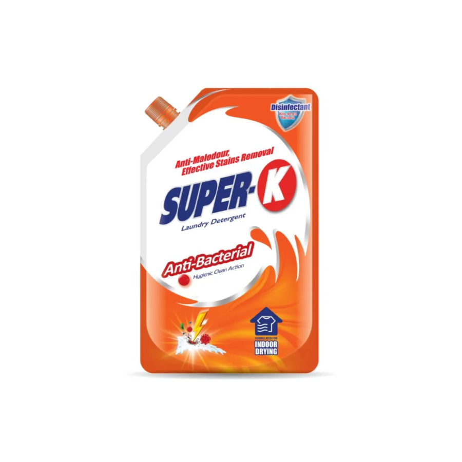 Super-K Laundry Detergent Anti Bacterial Indoor Drying Deterjen Cair 1800gram