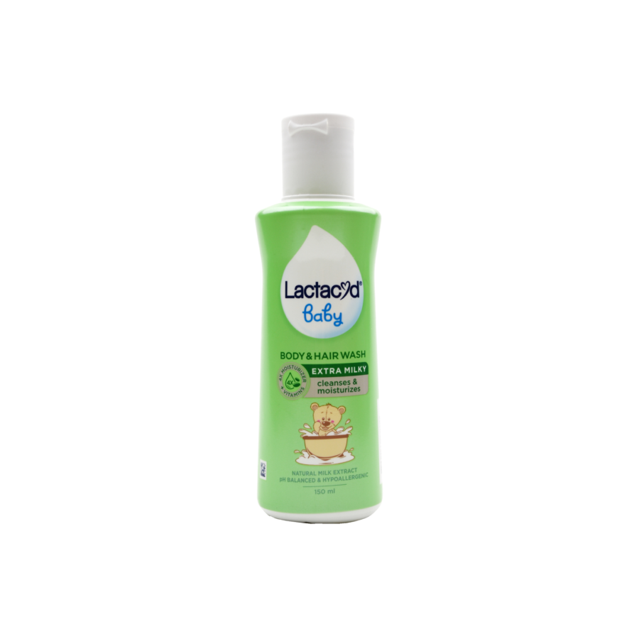 Lactacyd Baby Body & Hair Wash Extra Milky 150ml