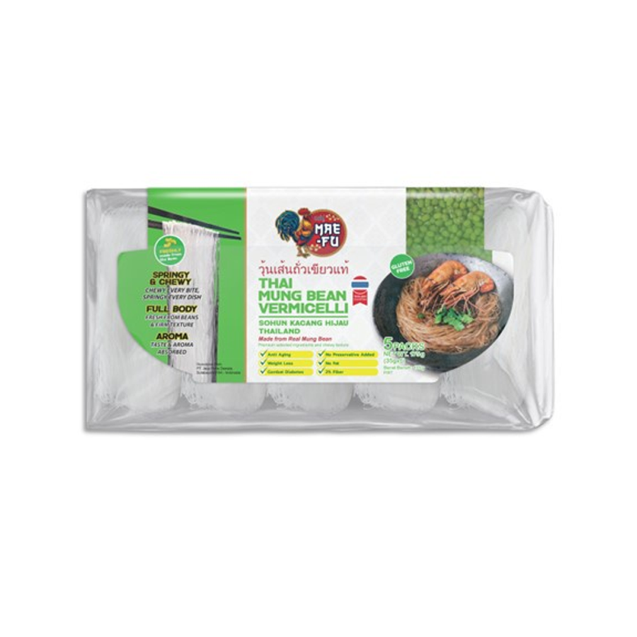 Mae-Fu Thai Mungbean Vermicelli Sohun 175gram