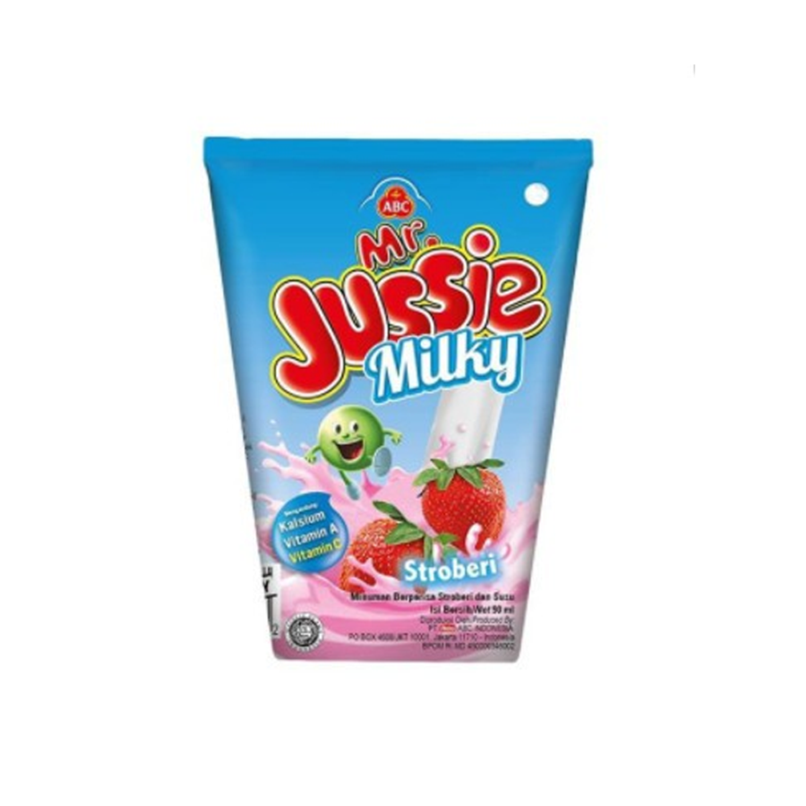 Mr Jussie Milky Stroberi 90ml