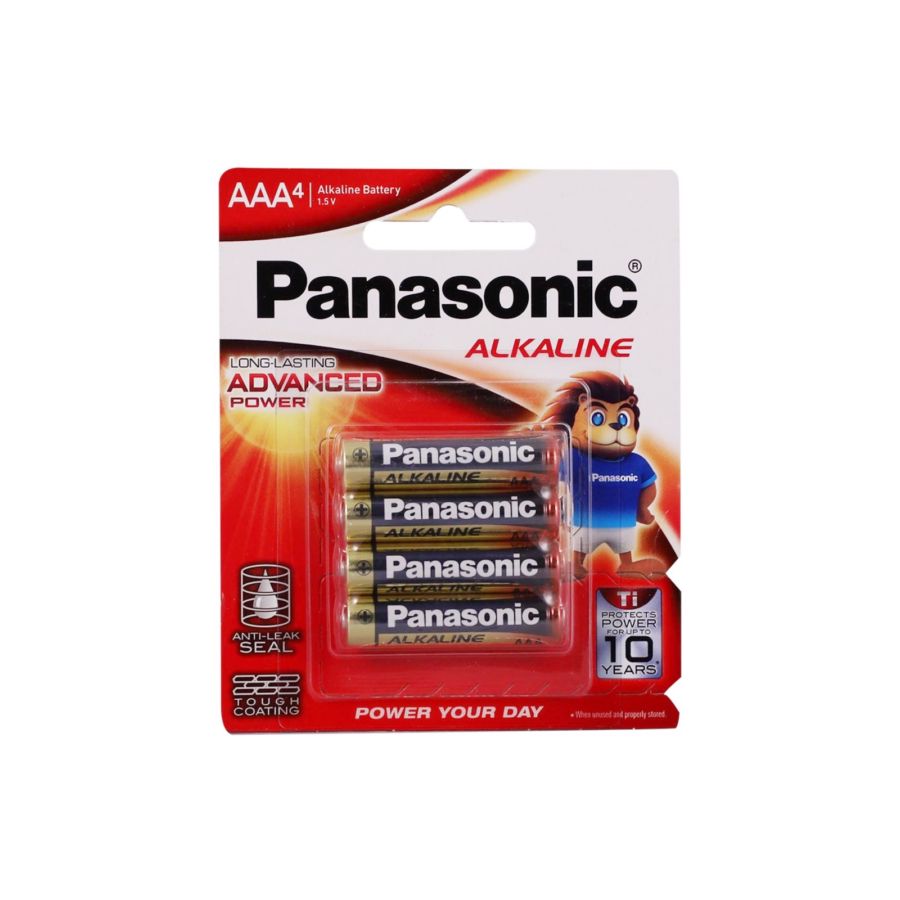 Panasonic Alkaline Premium Power LR03T-4 Baterai AAA 1.5 V