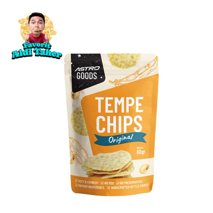 Tempe Chips Original Non MSG  - Astro Goods/Keripik Tempe 60gram