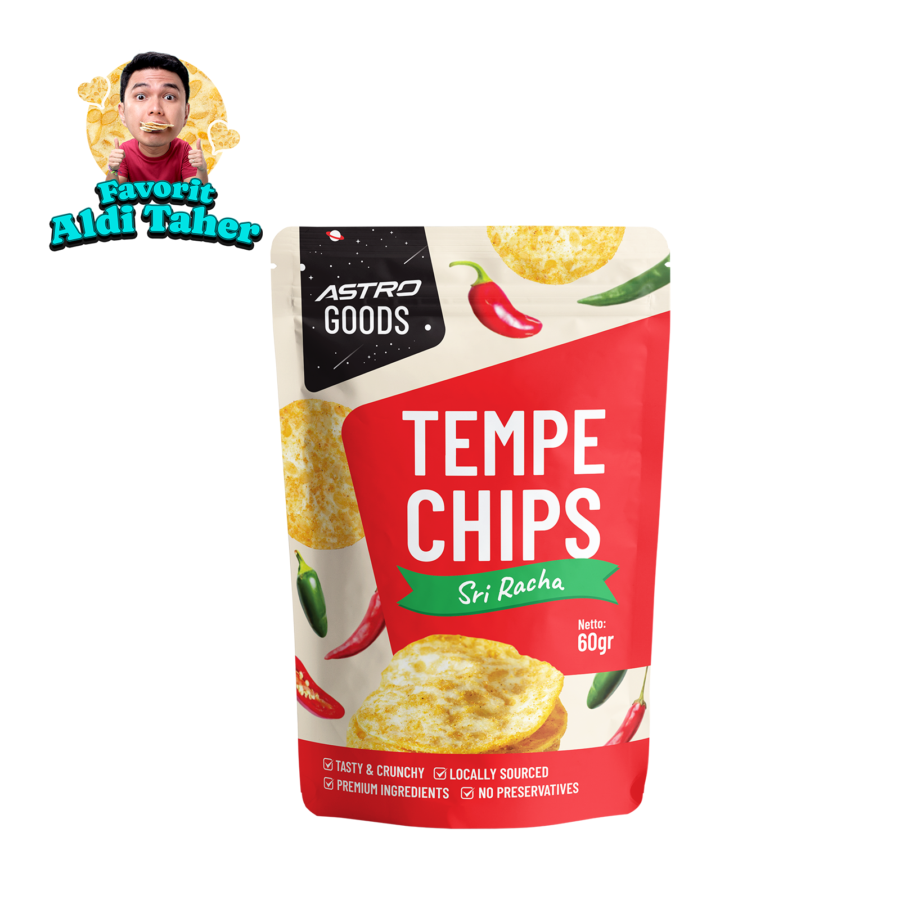 Tempe Chips Sri Racha Sauce  - Astro Goods/Keripik Tempe 60gram