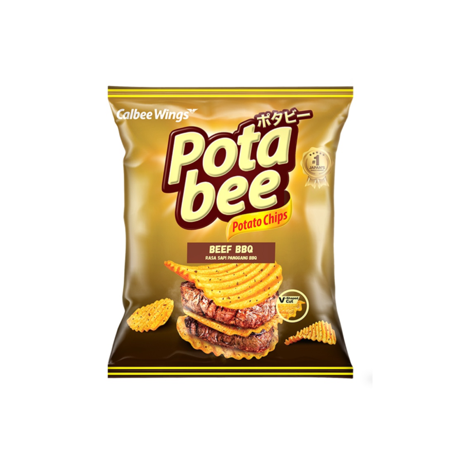 Potabee Potato Chips Daging Sapi Bbq 120gram