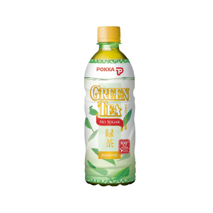 Pokka No Sugar Green Tea Jasmine Botol