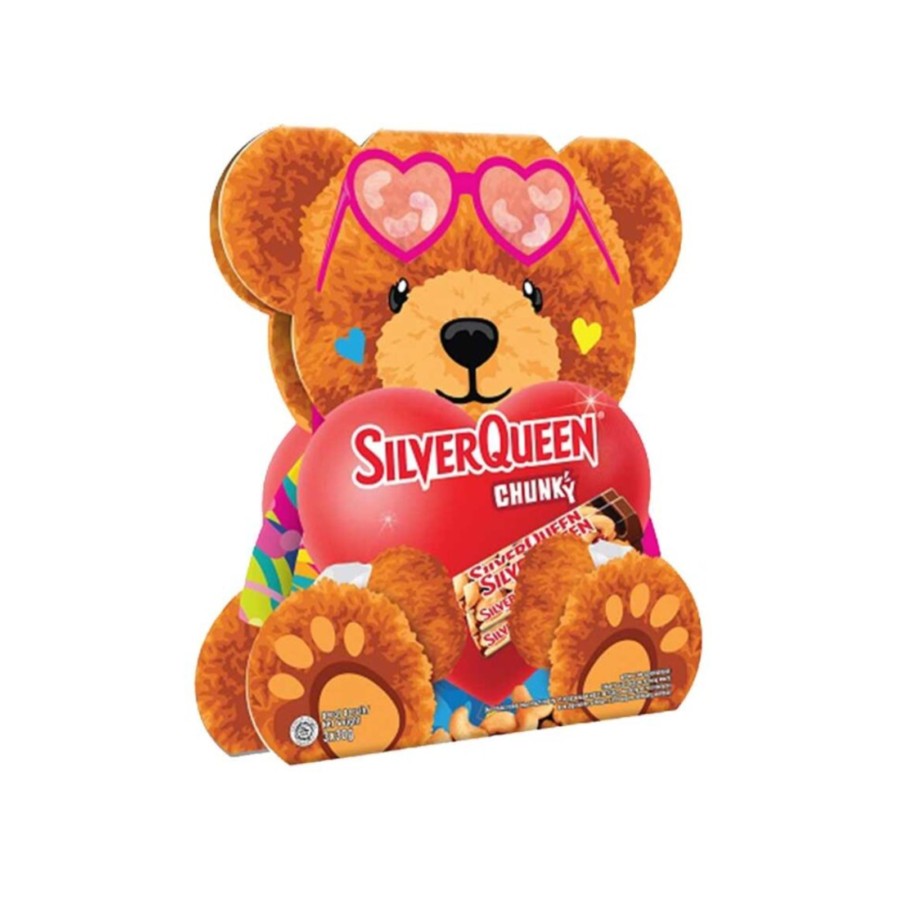 Silverqueen Chunky Bear Valentine Pack 3x30gr 90gram