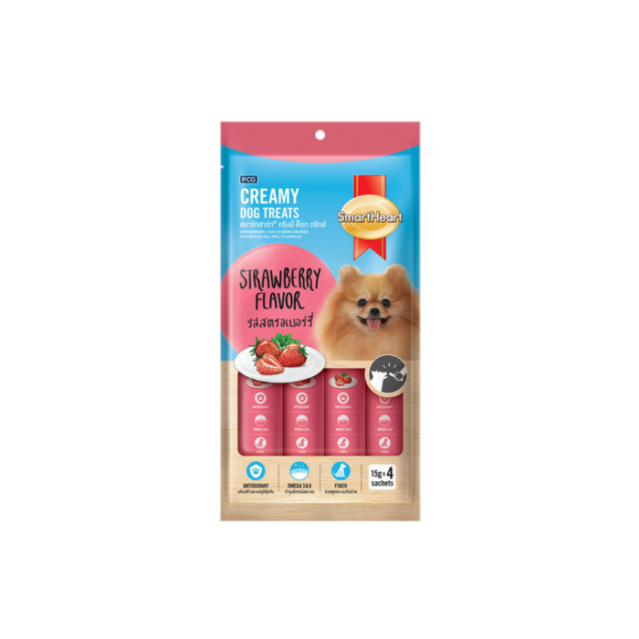 SmartHeart Creamy Treats Dog Strawberry