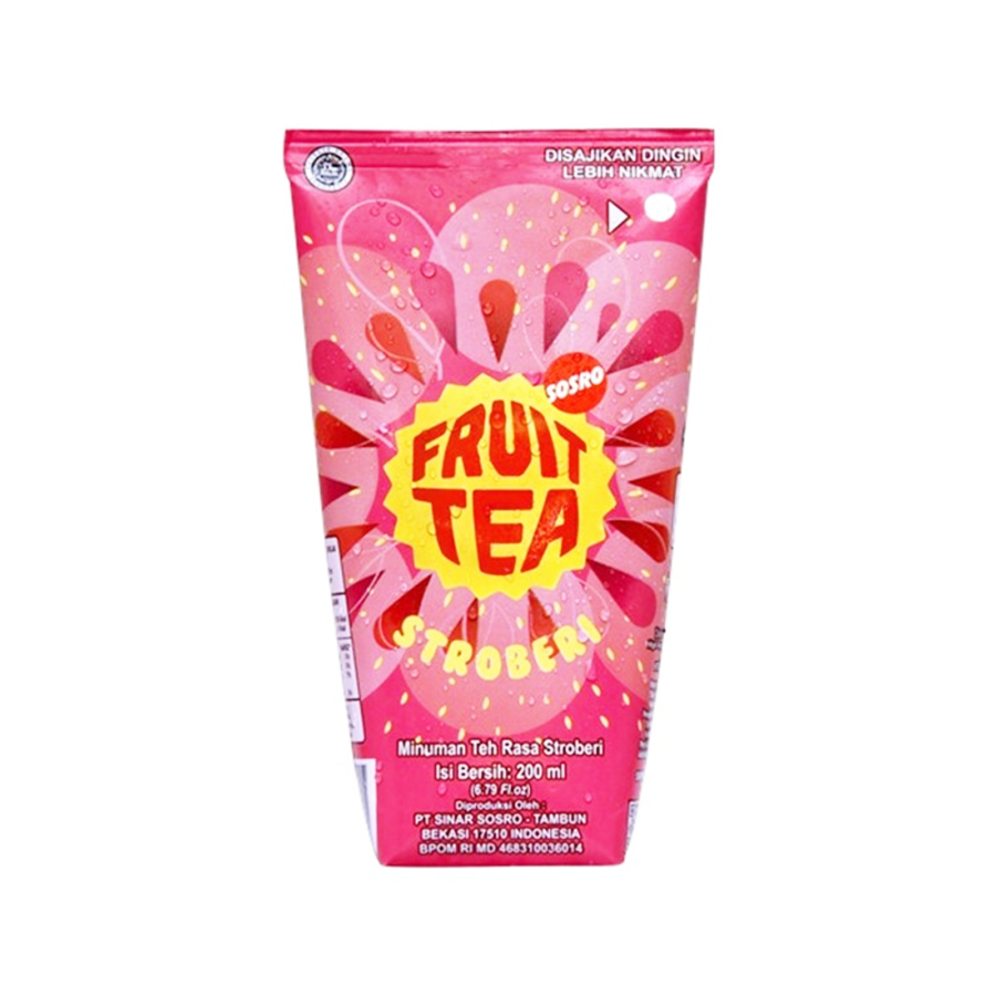 Sosro Fruit Tea Stroberi 200ml