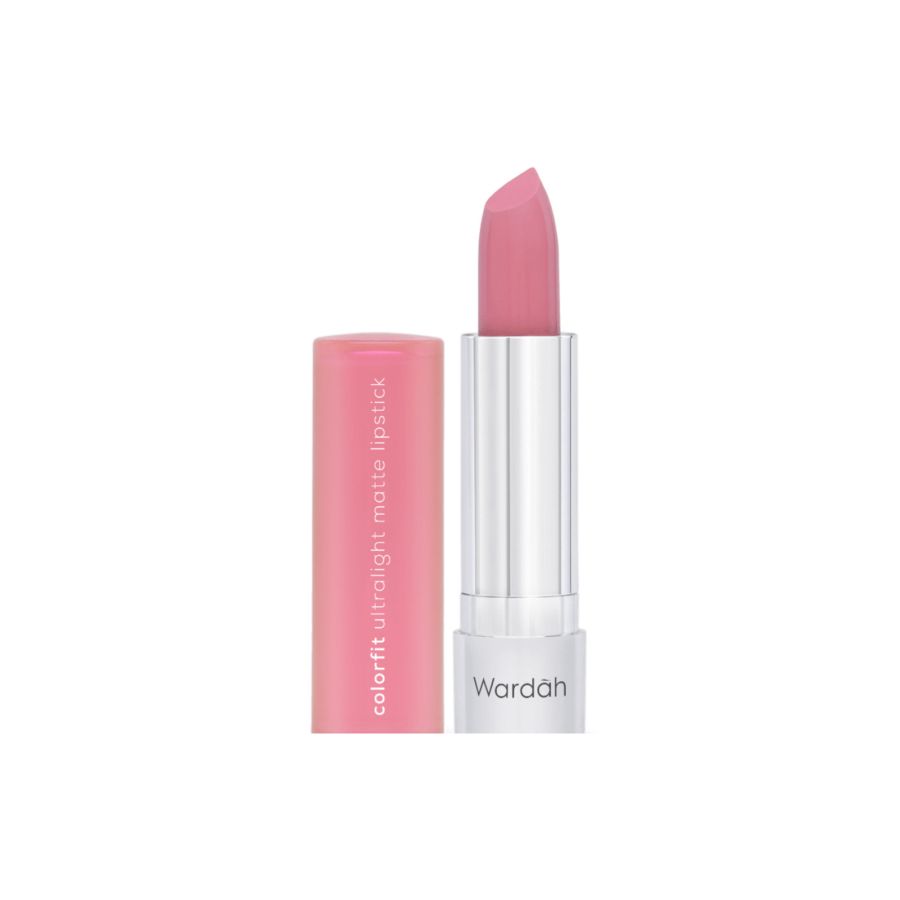 Wardah Colorfit Ultralight Matte Lipstick 01 Perfait Pink Box 4gram 4gram