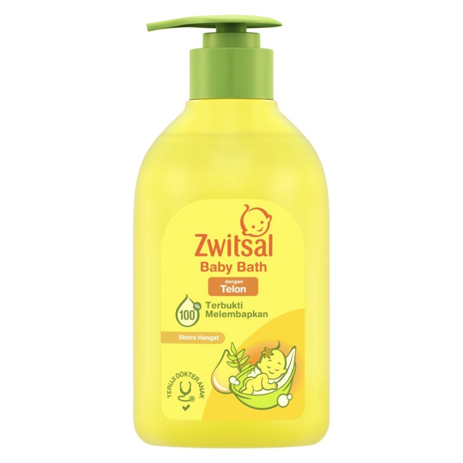 Zwitsal Baby Bath 2in1 Natural Minyak Telon Pump  300ml