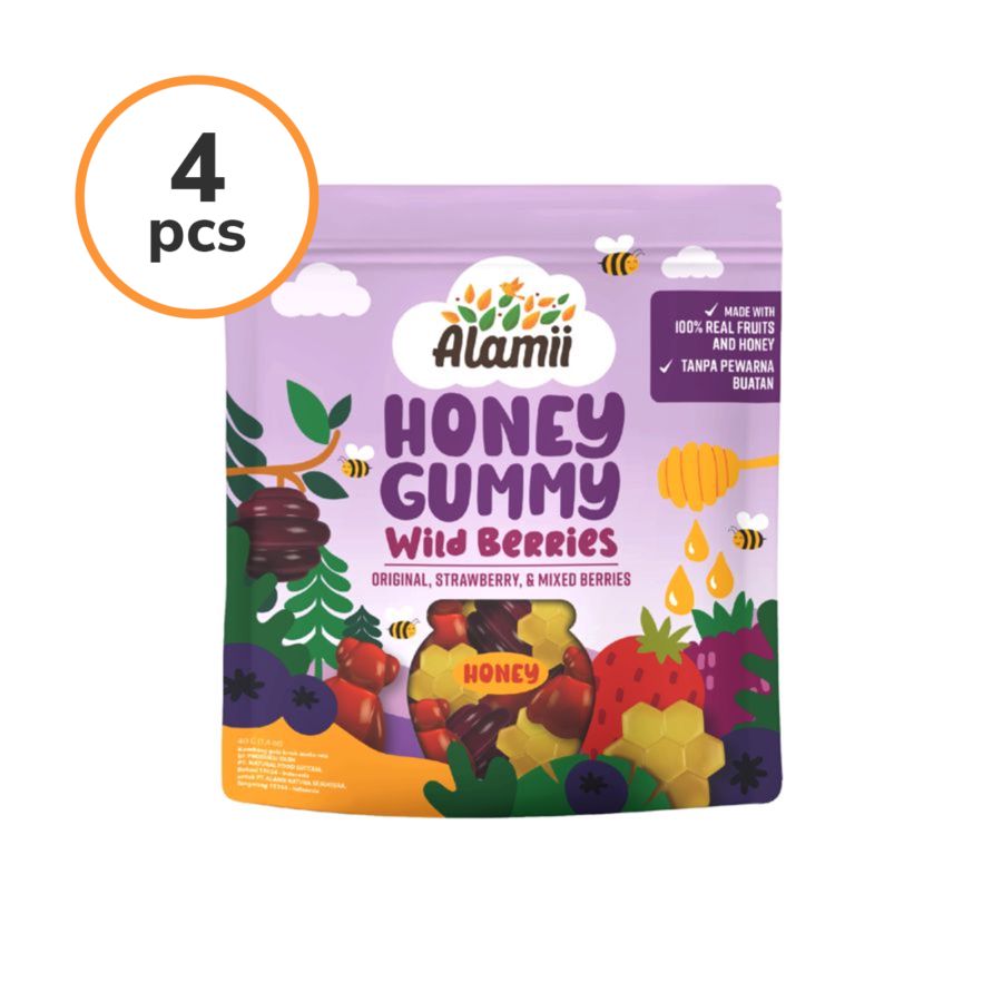 [Bundle] Alamii Honey Gummy Wild Berries 40gr x 4pcs