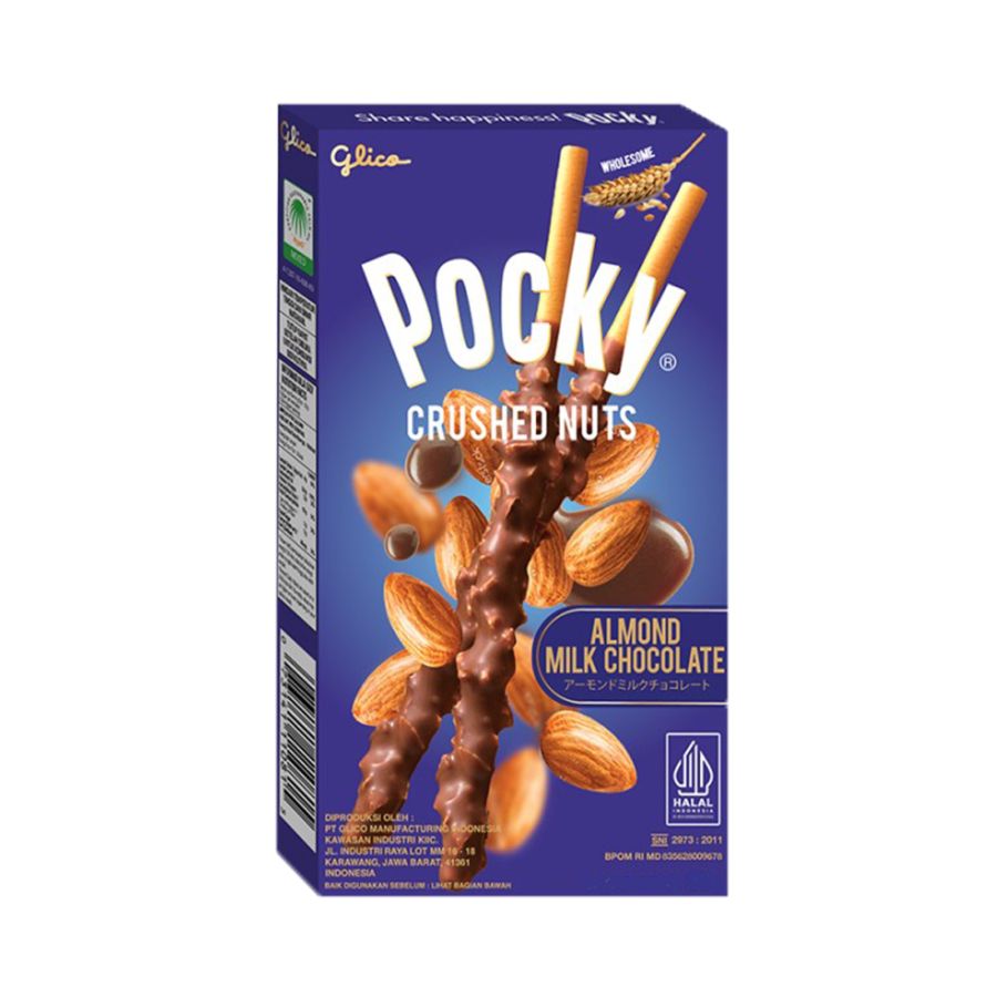 Pocky Crushed Nuts Almond Milk Chocolate 25gram