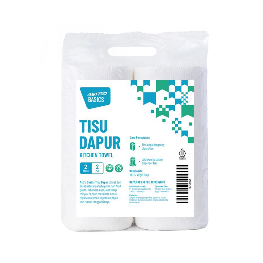 Kitchen Towel/Tisu Dapur - Astro Basics/Tisu Handuk Dapur 2rolls